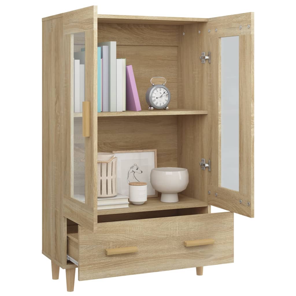vidaXL Wysoka szafka, dąb sonoma 70x31x115 cm, materiał drewnopochodny