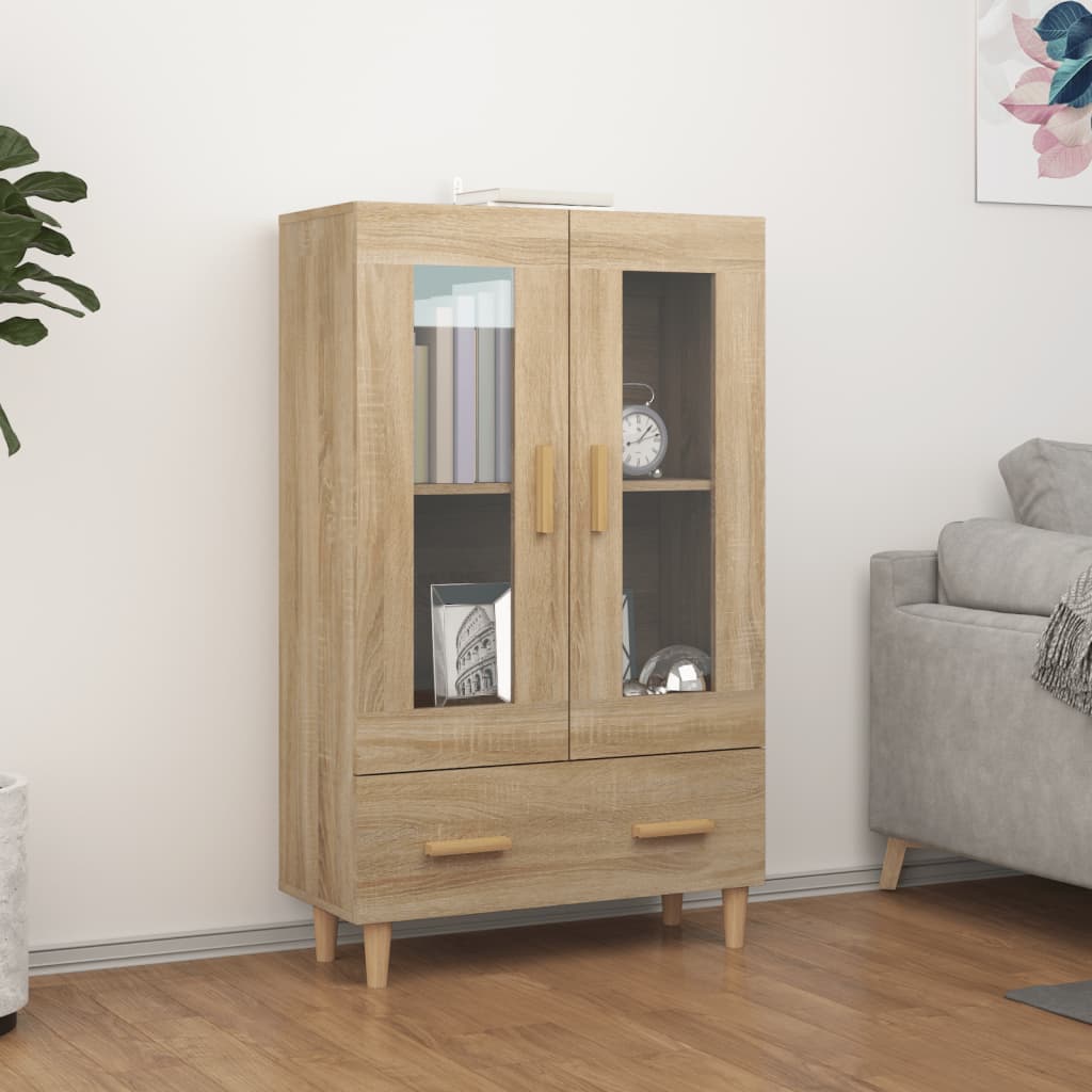 vidaXL Wysoka szafka, dąb sonoma 70x31x115 cm, materiał drewnopochodny