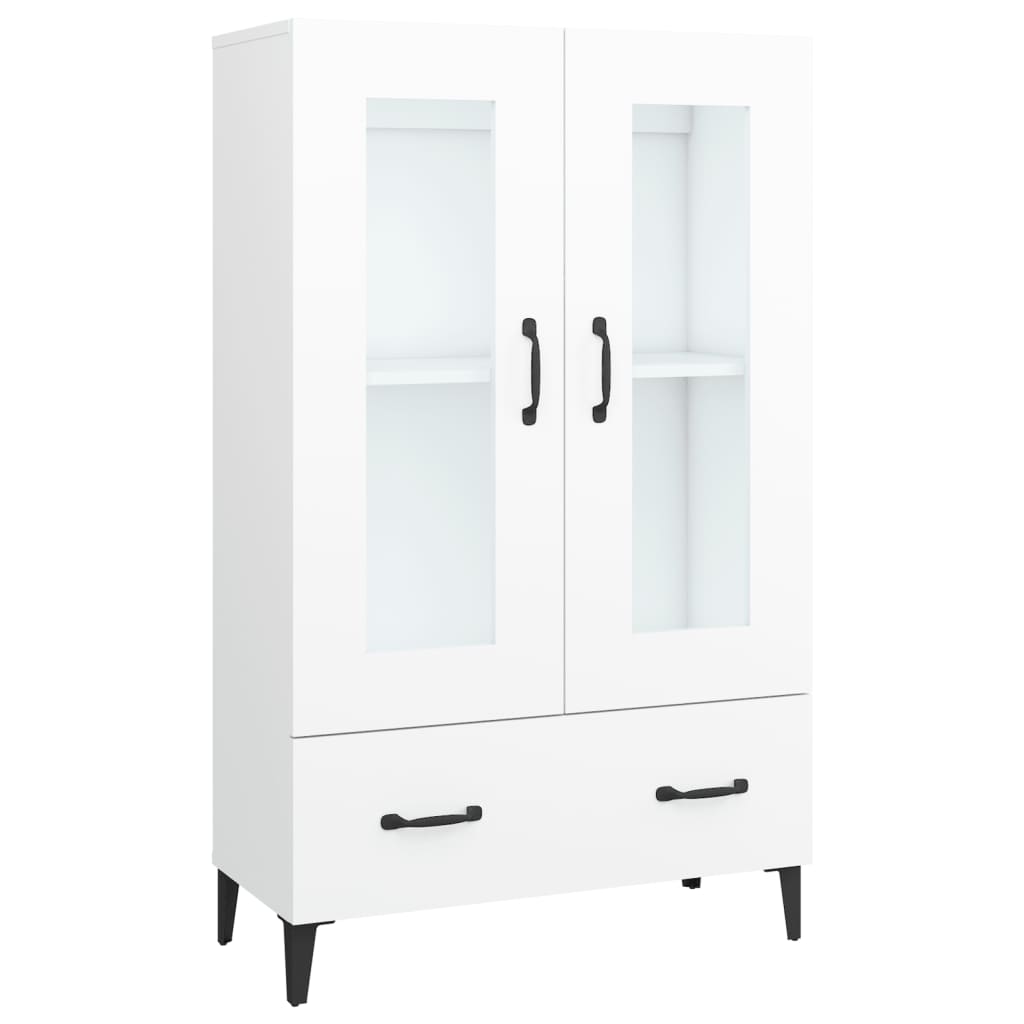vidaXL Wysoka szafka, biała, 70x31x115 cm, materiał drewnopochodny