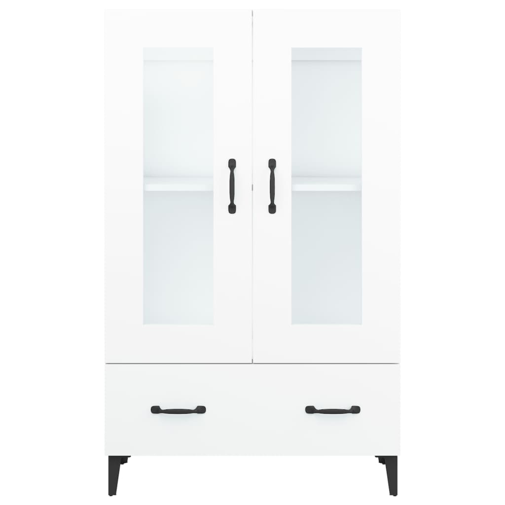 vidaXL Wysoka szafka, biała, 70x31x115 cm, materiał drewnopochodny