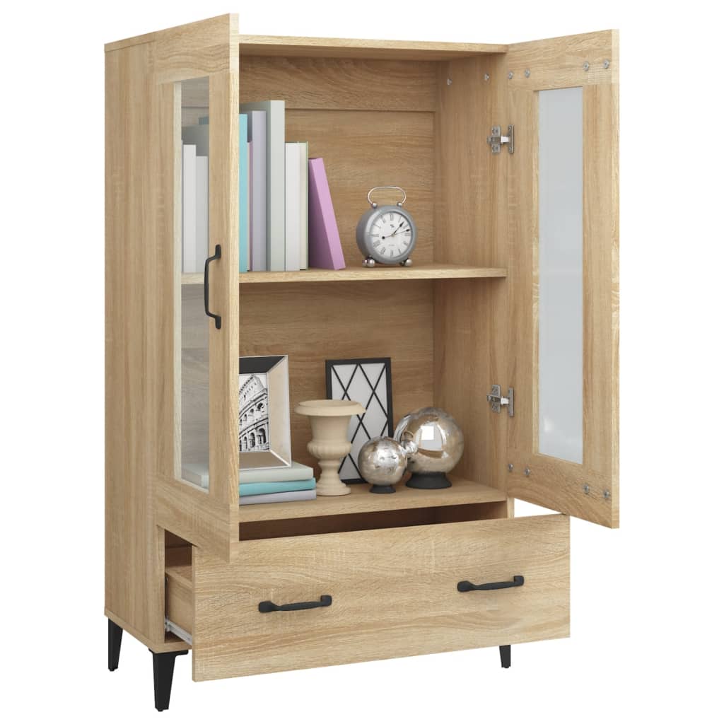 vidaXL Wysoka szafka, dąb sonoma 70x31x115 cm, materiał drewnopochodny
