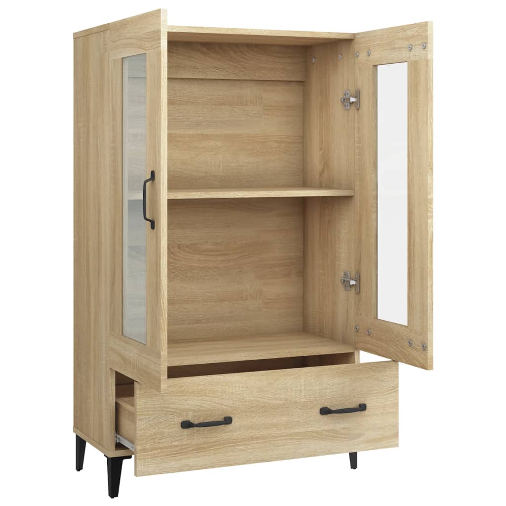 vidaXL Wysoka szafka, dąb sonoma 70x31x115 cm, materiał drewnopochodny