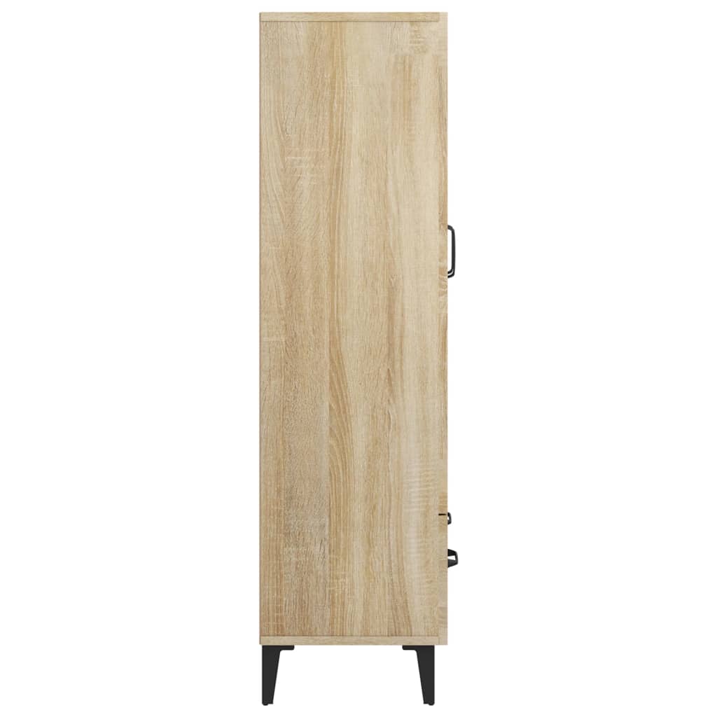 vidaXL Wysoka szafka, dąb sonoma 70x31x115 cm, materiał drewnopochodny