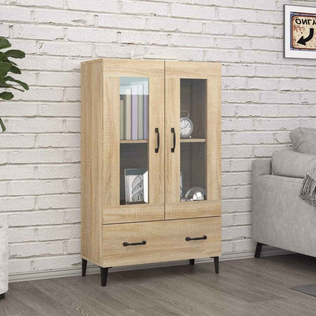 vidaXL Wysoka szafka, dąb sonoma 70x31x115 cm, materiał drewnopochodny