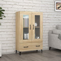 vidaXL Wysoka szafka, dąb sonoma 70x31x115 cm, materiał drewnopochodny