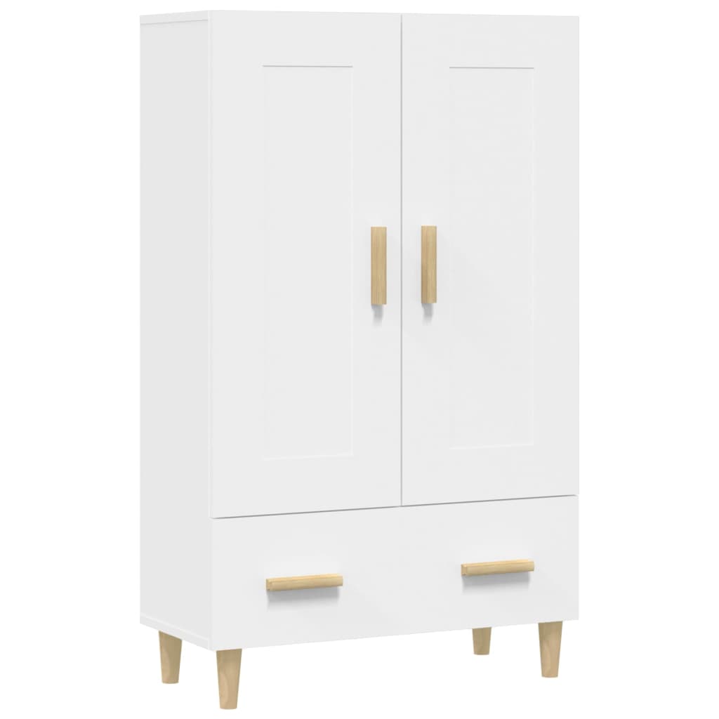vidaXL Wysoka szafka, biała, 70x31x115 cm, materiał drewnopochodny