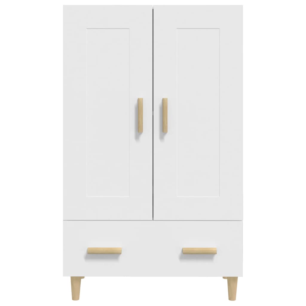 vidaXL Wysoka szafka, biała, 70x31x115 cm, materiał drewnopochodny