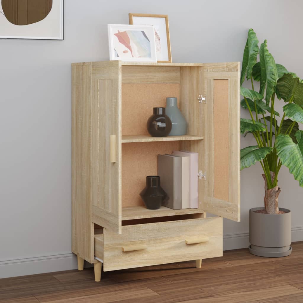 vidaXL Wysoka szafka, dąb sonoma 70x31x115 cm, materiał drewnopochodny