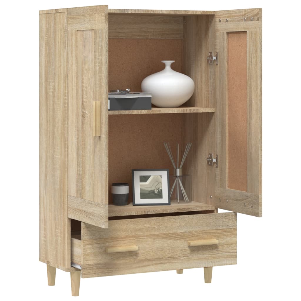 vidaXL Wysoka szafka, dąb sonoma 70x31x115 cm, materiał drewnopochodny