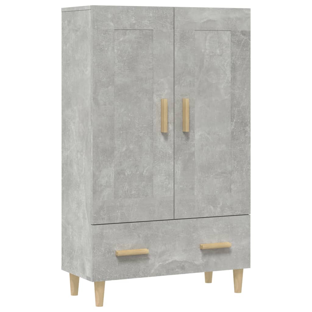 vidaXL Wysoka szafka, szarość betonu, 70x31x115 cm