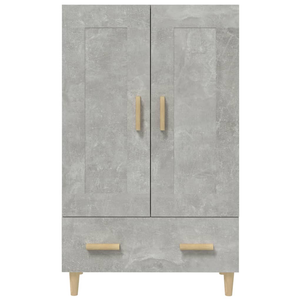 vidaXL Wysoka szafka, szarość betonu, 70x31x115 cm