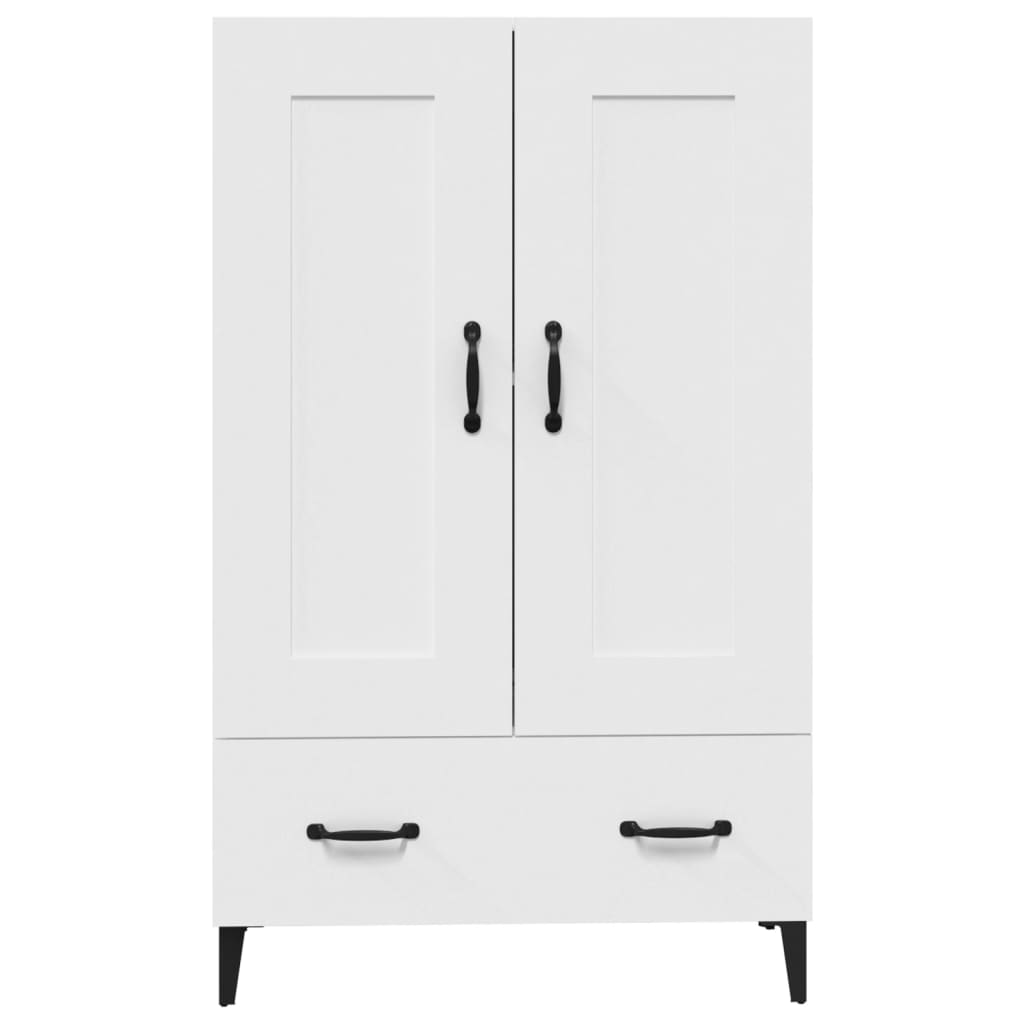 vidaXL Wysoka szafka, biała, 70x31x115 cm, materiał drewnopochodny