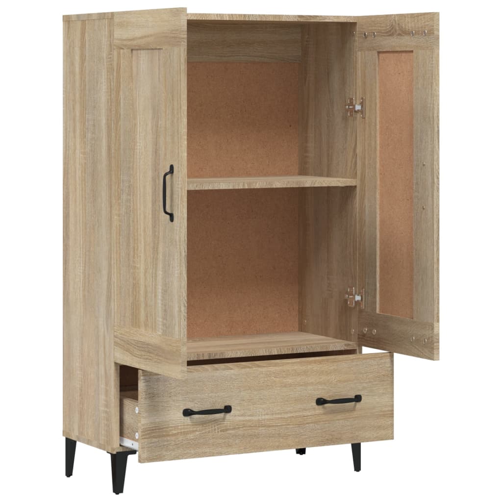 vidaXL Wysoka szafka, dąb sonoma 70x31x115 cm, materiał drewnopochodny