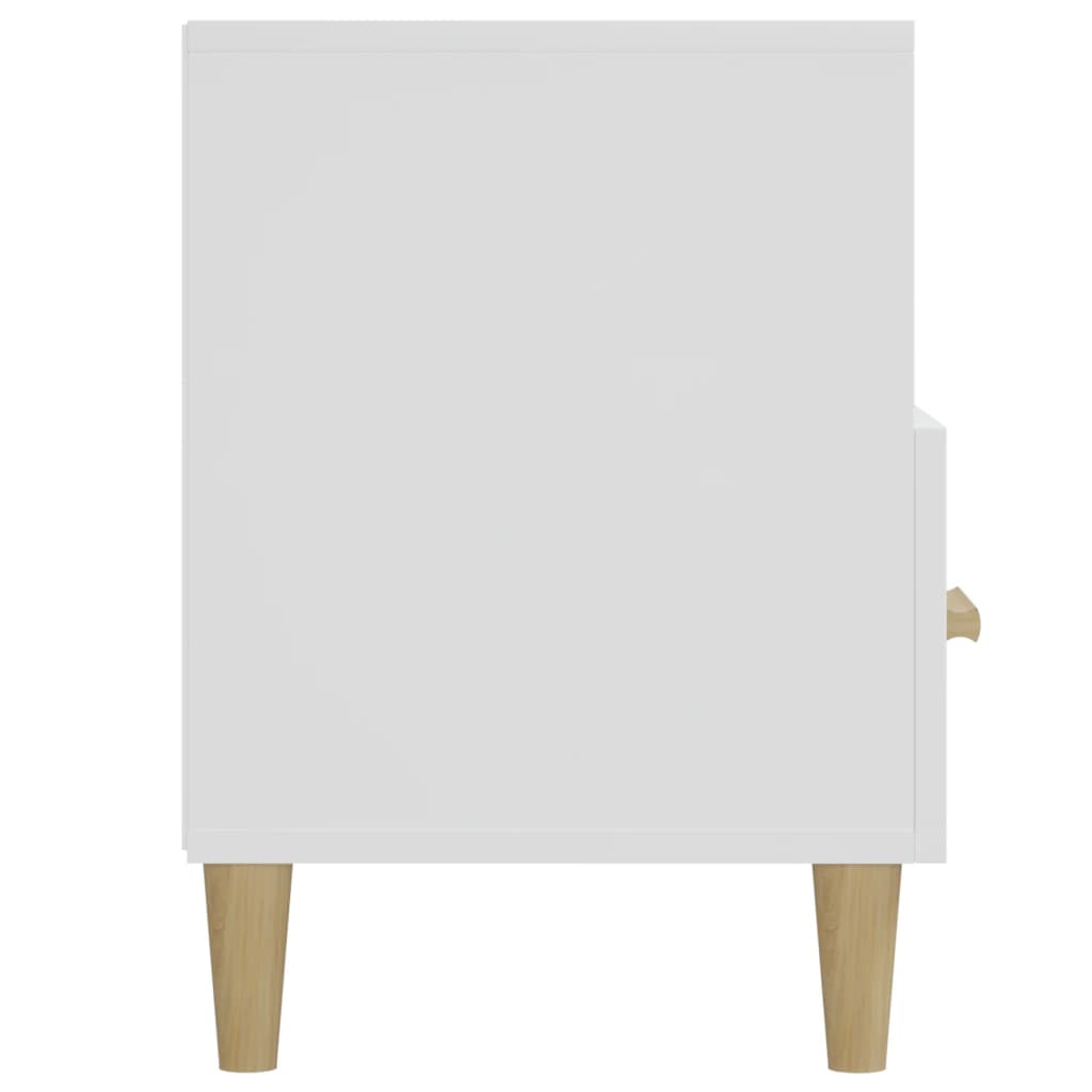 vidaXL Szafka pod TV, biała, wysoki połysk, 102x36x50 cm
