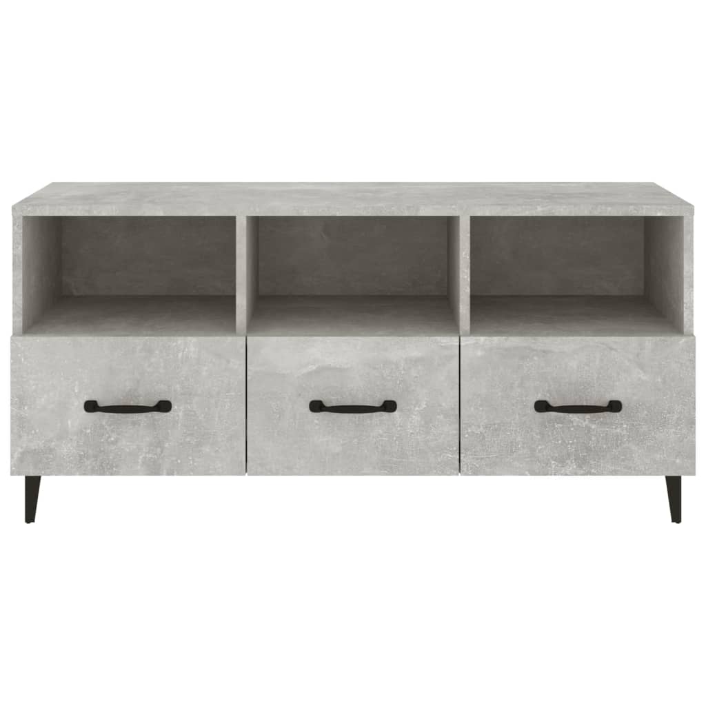 vidaXL Szafka pod telewizor, szarość betonu, 102x35x50 cm
