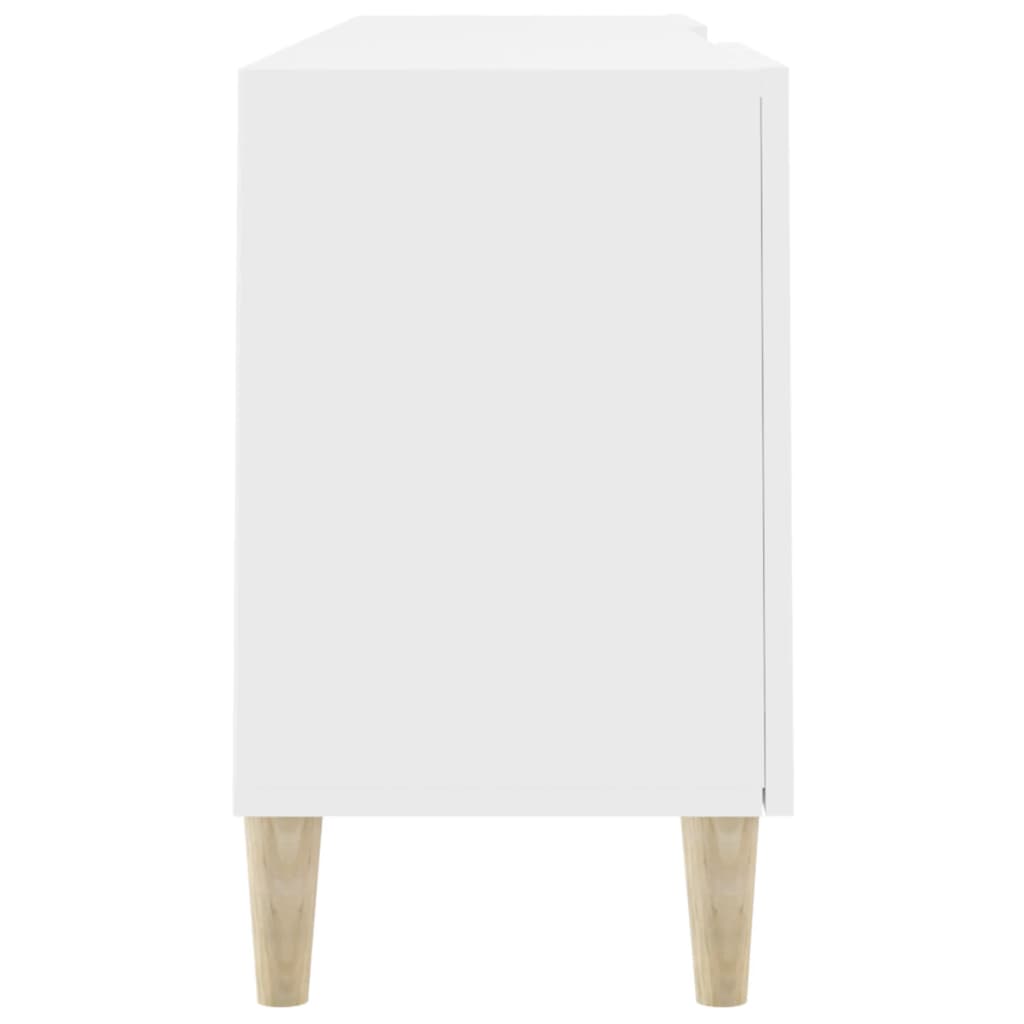 vidaXL Szafka pod TV, biała, 150x30x50 cm, materiał drewnopochodny