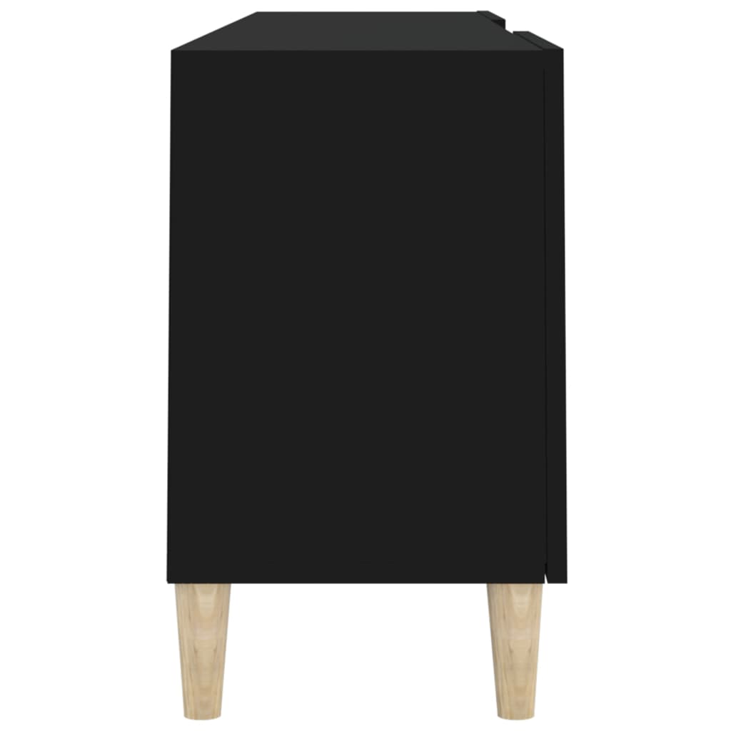 vidaXL Szafka pod telewizor, czarna, 150x30x50 cm