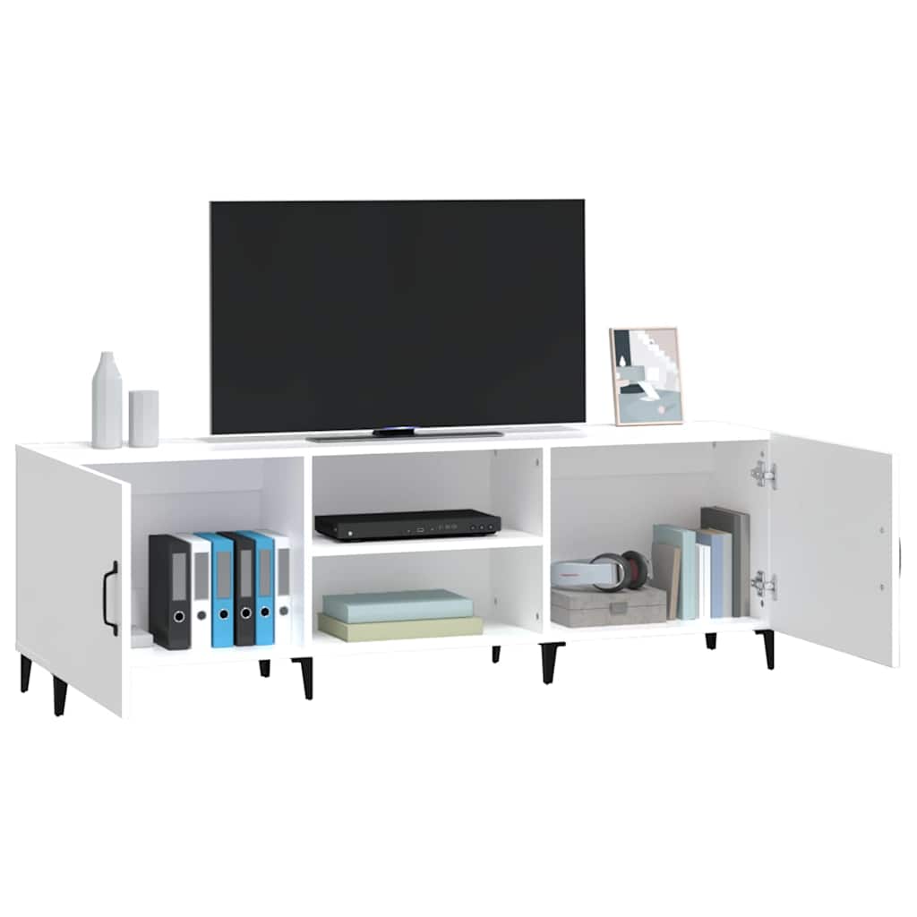 vidaXL Szafka pod TV, biała, 150x30x50 cm, materiał drewnopochodny