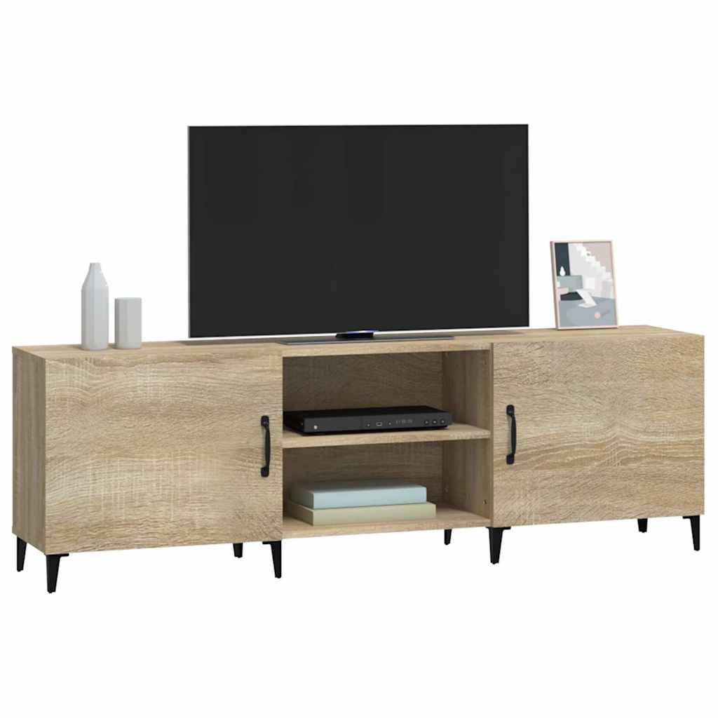 vidaXL Szafka TV, dąb sonoma, 150x30x50 cm, materiał drewnopochodny