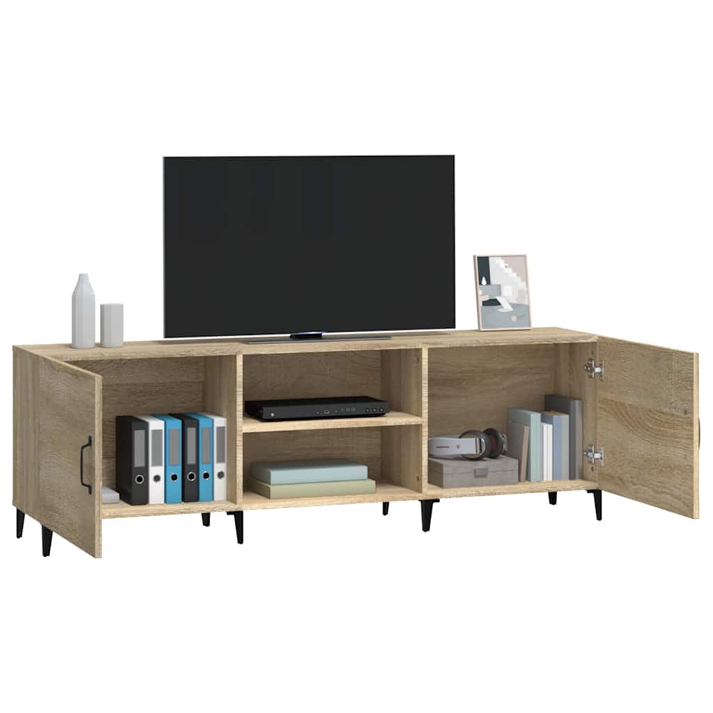 vidaXL Szafka TV, dąb sonoma, 150x30x50 cm, materiał drewnopochodny