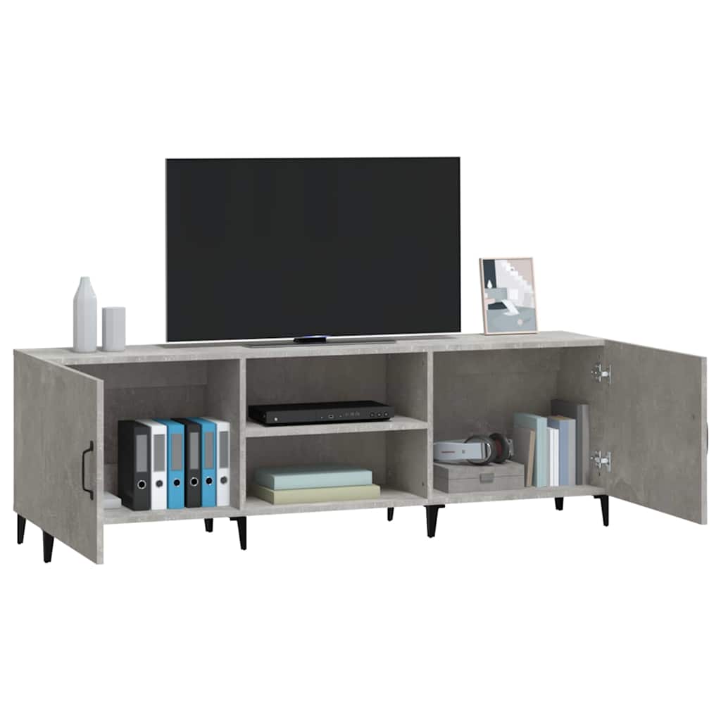vidaXL Szafka pod TV, szarość betonu, 150x30x50 cm