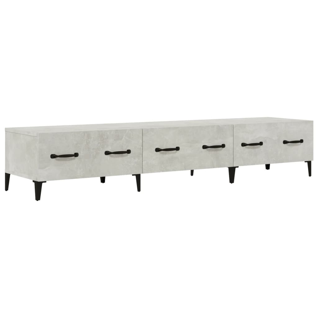 vidaXL Szafka pod TV, szarość betonu, 150x34,5x30 cm