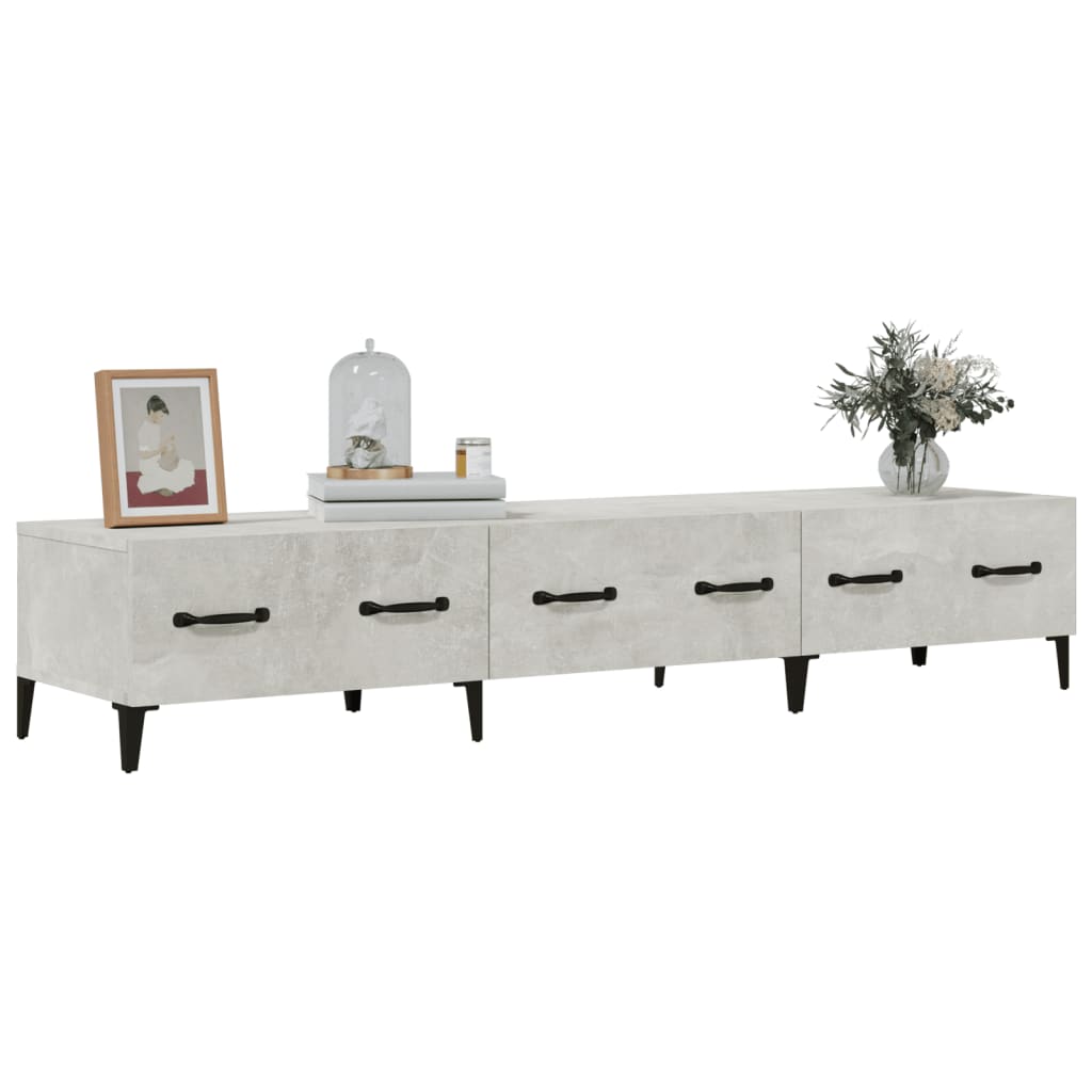 vidaXL Szafka pod TV, szarość betonu, 150x34,5x30 cm