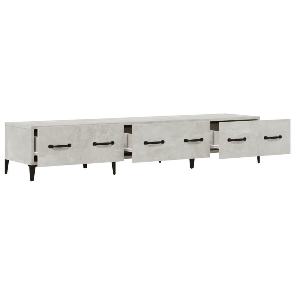 vidaXL Szafka pod TV, szarość betonu, 150x34,5x30 cm