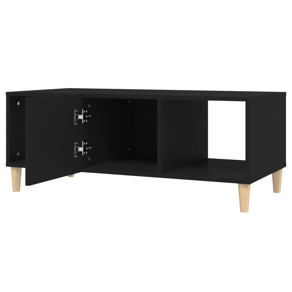 vidaXL Stolik kawowy, czarny, 102x50x40 cm, materiał drewnopochodny