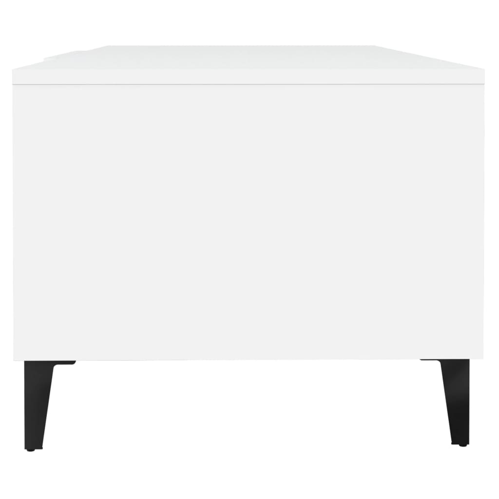 vidaXL Stolik kawowy, biały, 102x50x40 cm, materiał drewnopochodny