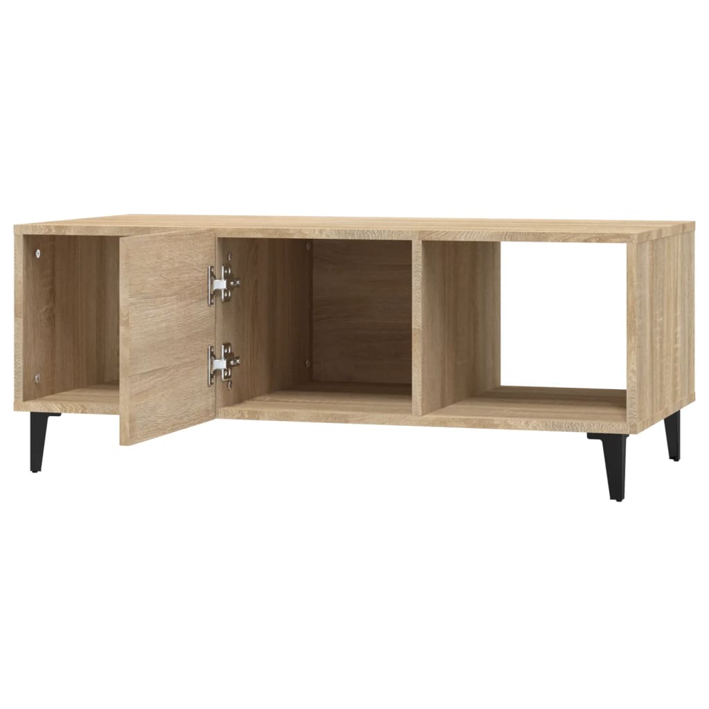 vidaXL Stolik kawowy, dąb sonoma, 102x50x40cm, materiał drewnopochodny