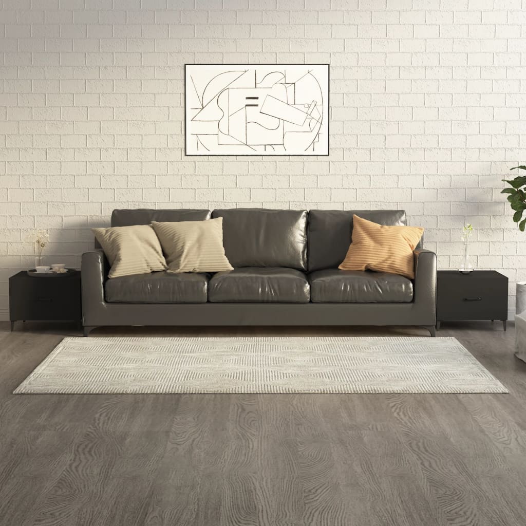 vidaXL Stoliki kawowe z metalowymi nogami, 2 szt., czarne, 50x50x40 cm