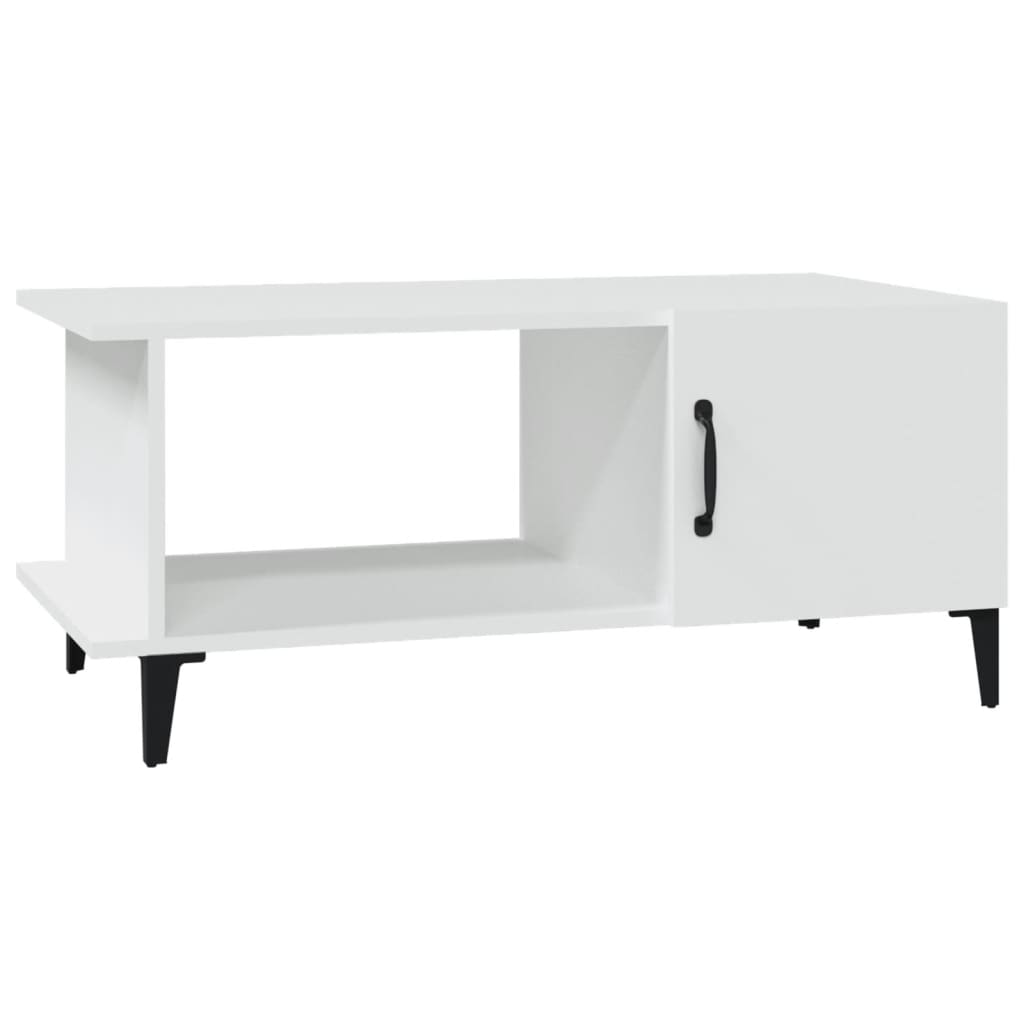 vidaXL Stolik kawowy, biały, 90x50x40 cm, materiał drewnopochodny