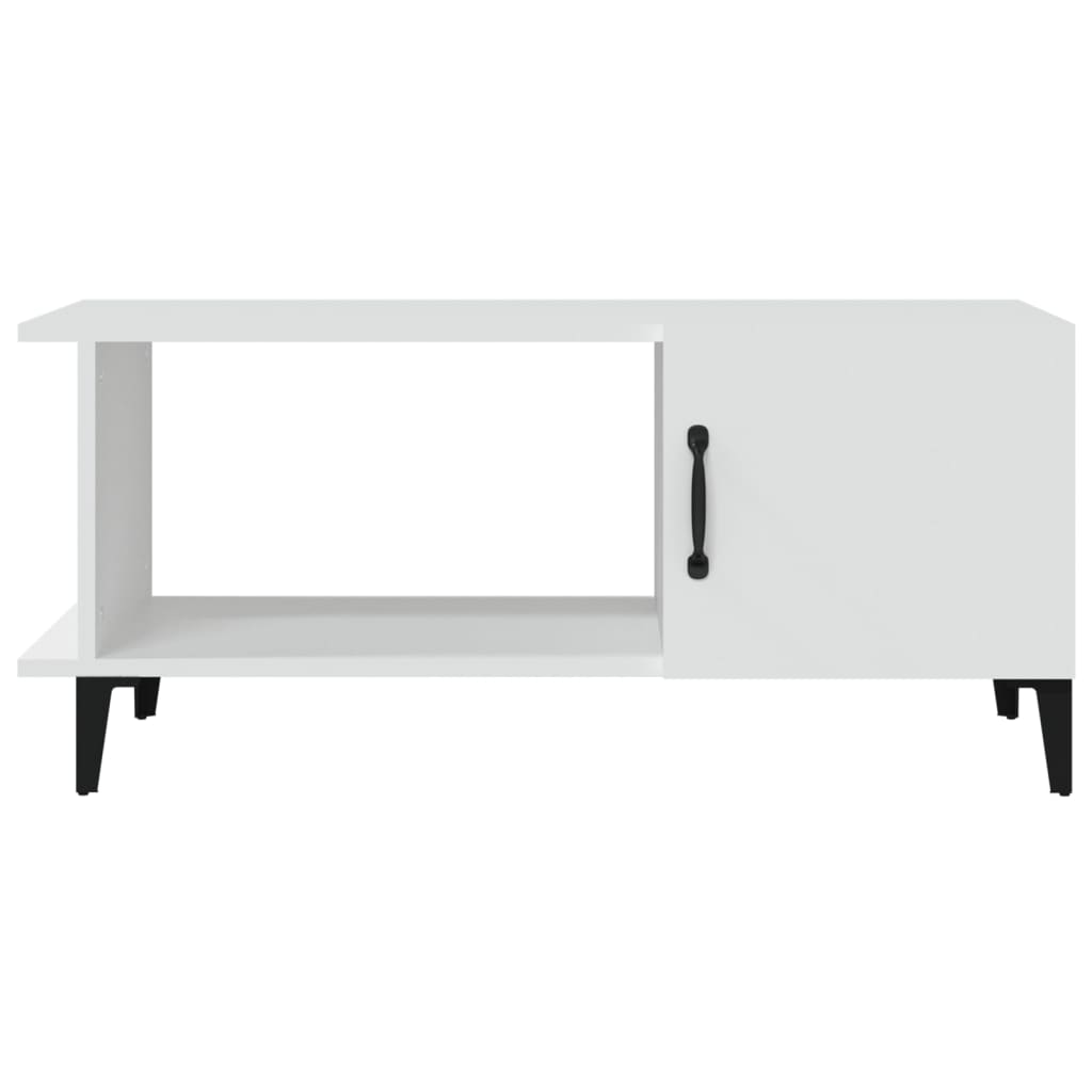vidaXL Stolik kawowy, biały, 90x50x40 cm, materiał drewnopochodny