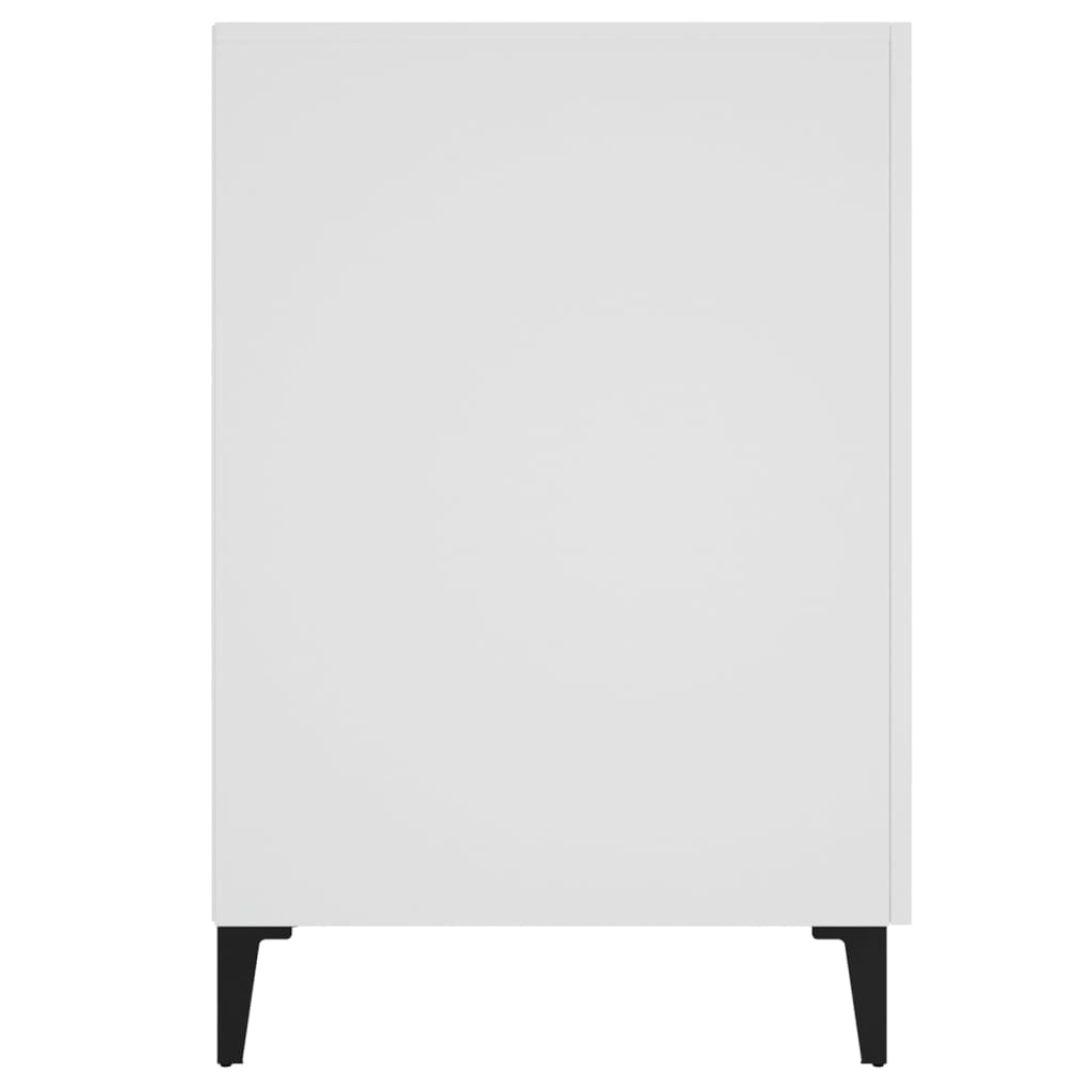 vidaXL Biurko, białe, 140x50x75 cm, materiał drewnopochodny