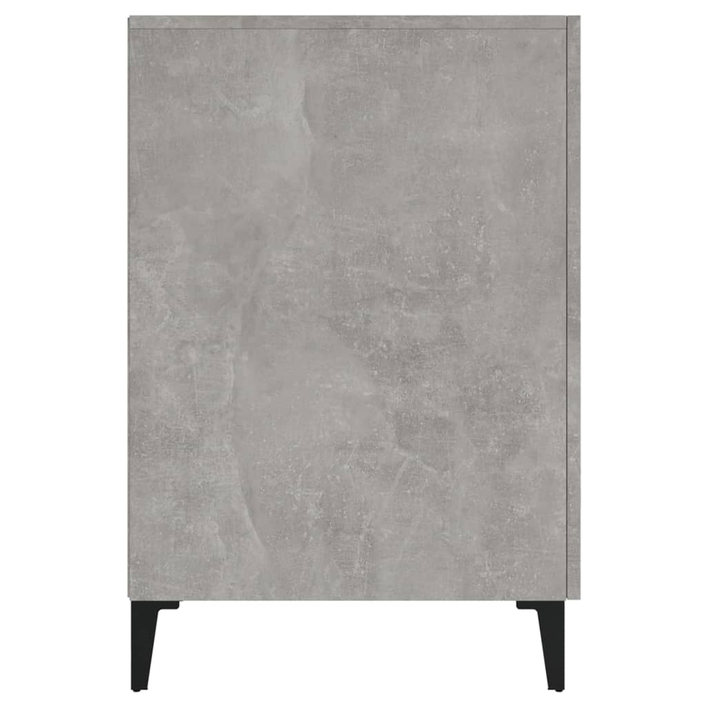 vidaXL Biurko, szarość betonu, 140x50x75 cm, materiał drewnopochodny