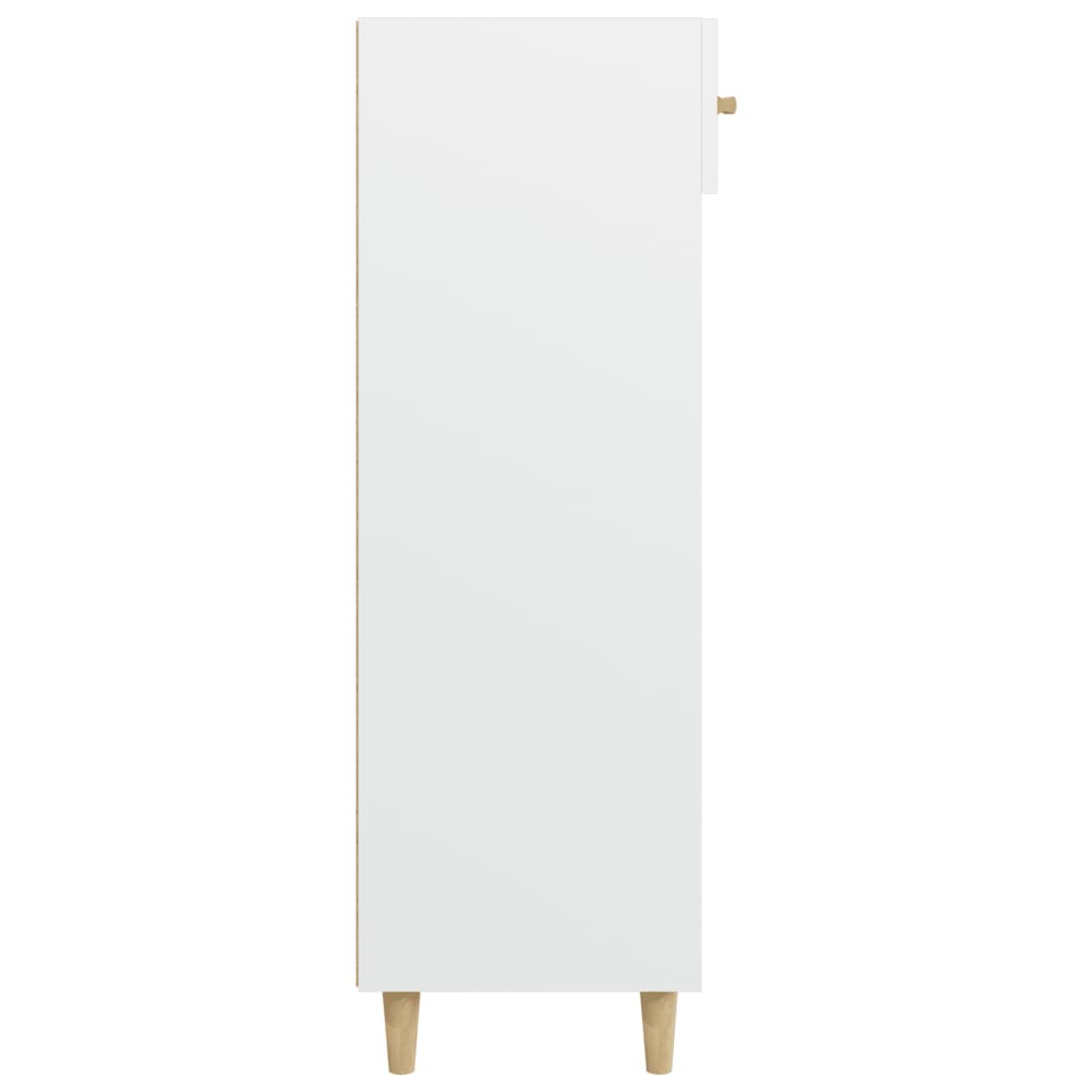 vidaXL Szafka na buty, biała, 60x35x105 cm, materiał drewnopochodny