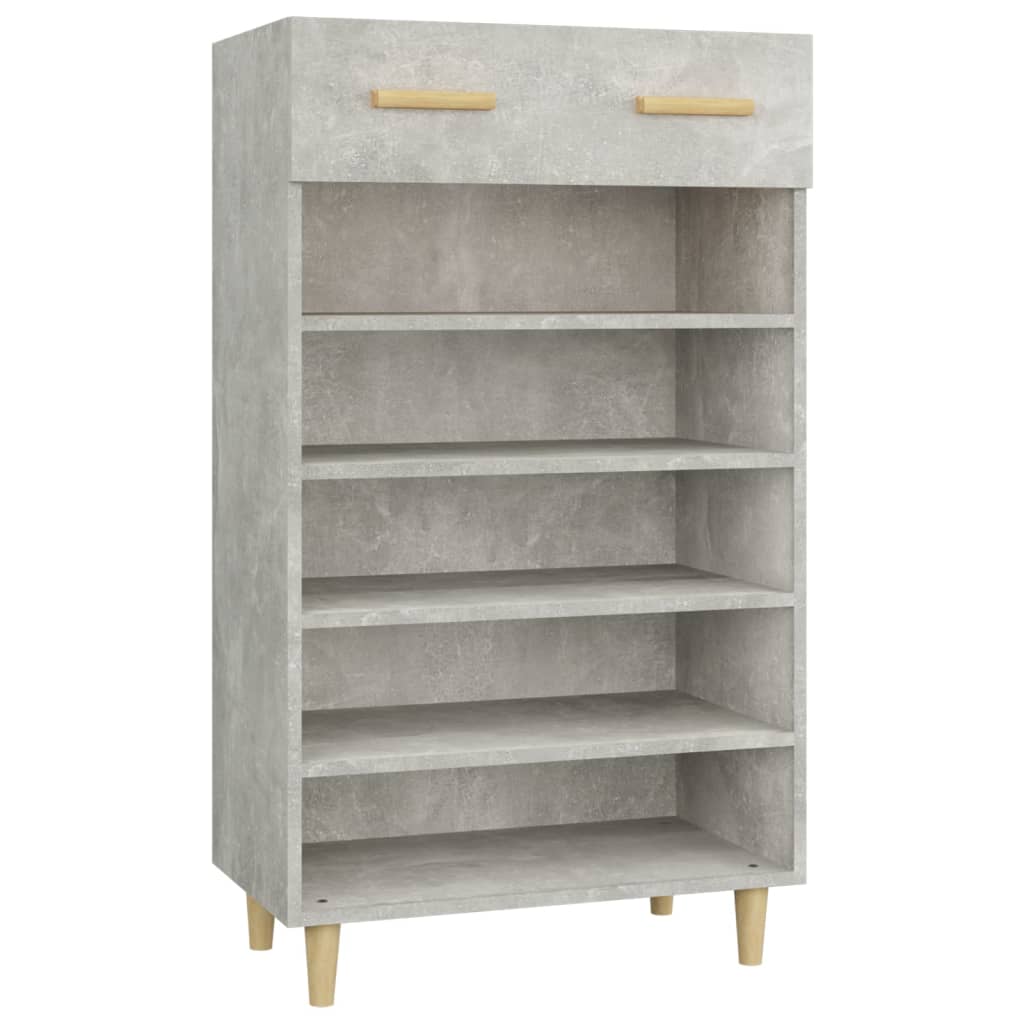 vidaXL Szafka na buty, szarość betonu, 60x35x105 cm