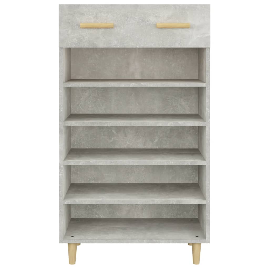 vidaXL Szafka na buty, szarość betonu, 60x35x105 cm