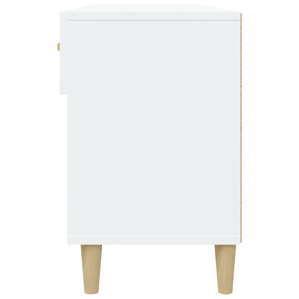 vidaXL Szafka na buty, biała, 102x35x55 cm, materiał drewnopochodny