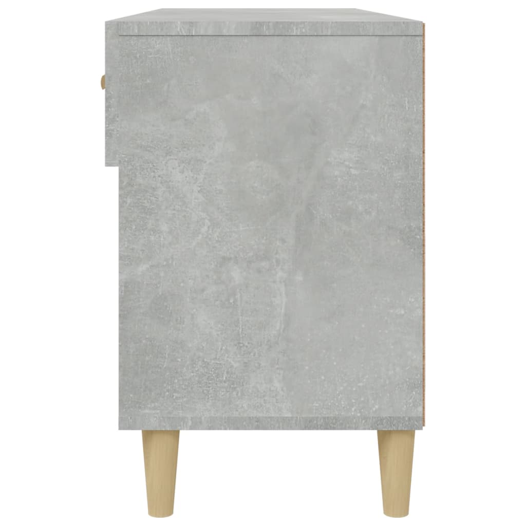 vidaXL Szafka na buty, szarość betonu, 102x35x55 cm