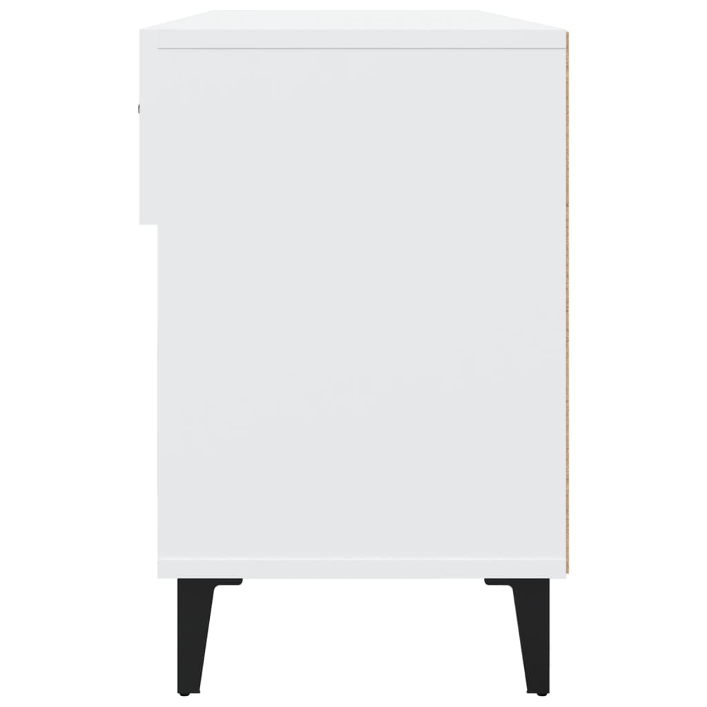 vidaXL Szafka na buty, biała, 102x35x55 cm, materiał drewnopochodny