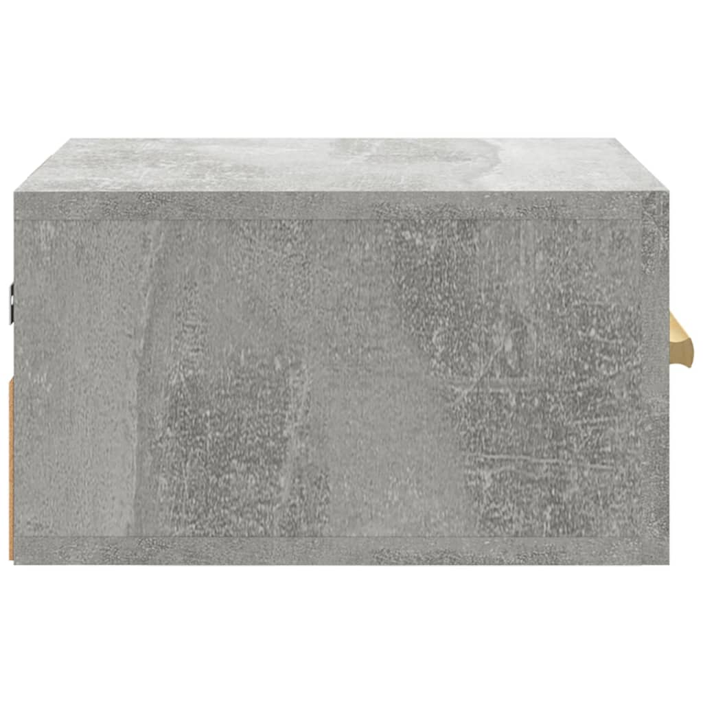 vidaXL Wisząca szafka nocna, szarość betonu, 35x35x20 cm