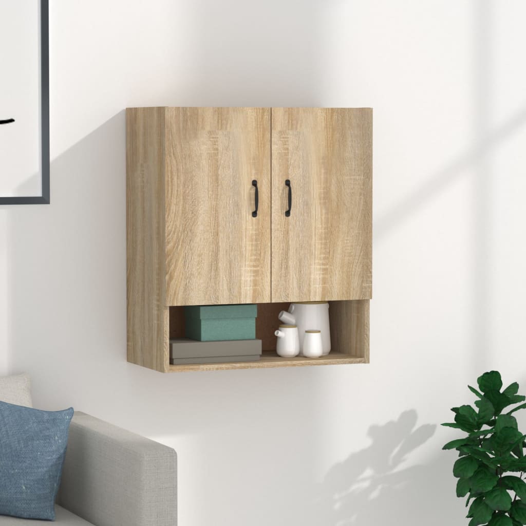 vidaXL Szafka wisząca, dąb sonoma, 60x31x70cm, materiał drewnopochodny