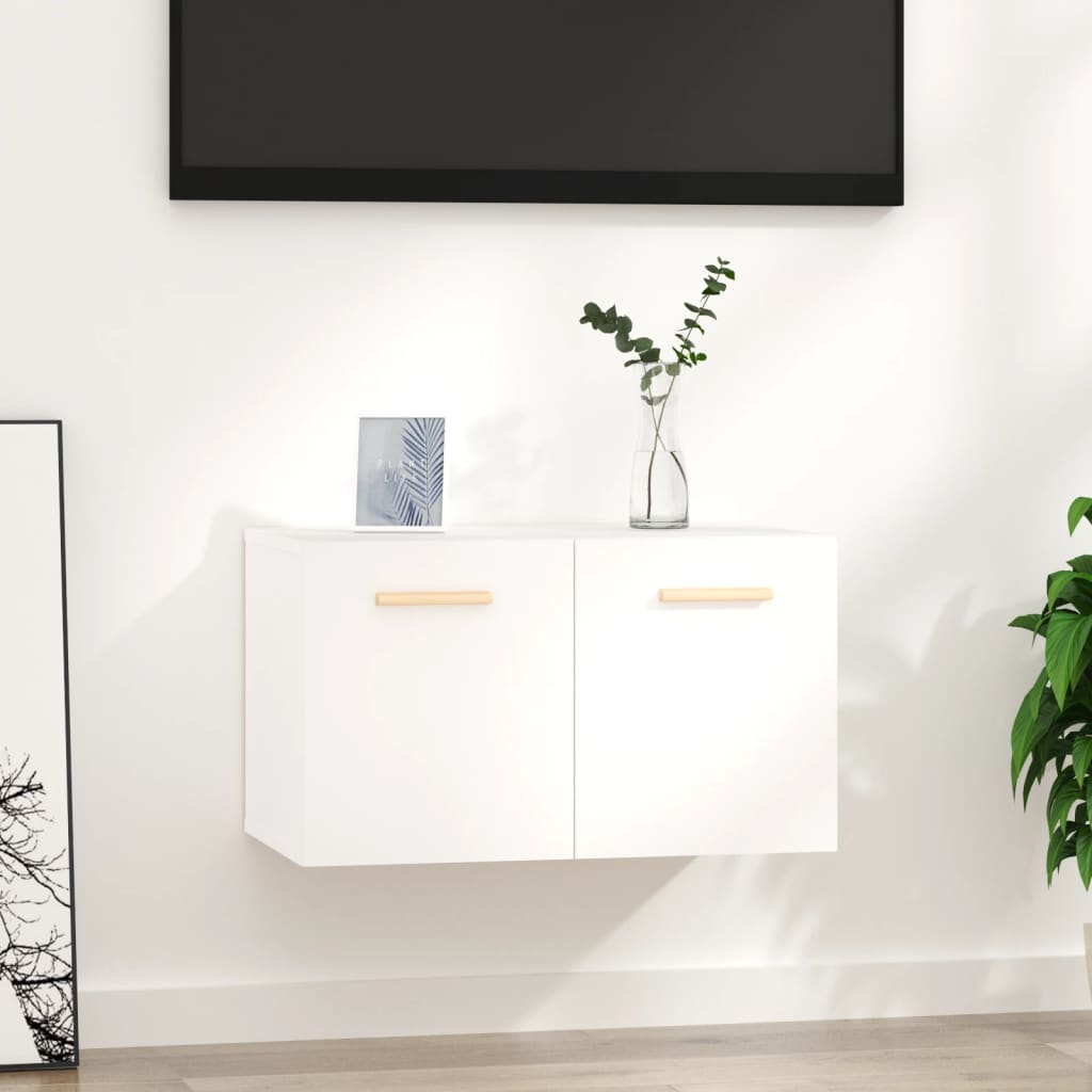 vidaXL Szafka wisząca, biała, 60x36,5x35 cm, materiał drewnopochodny