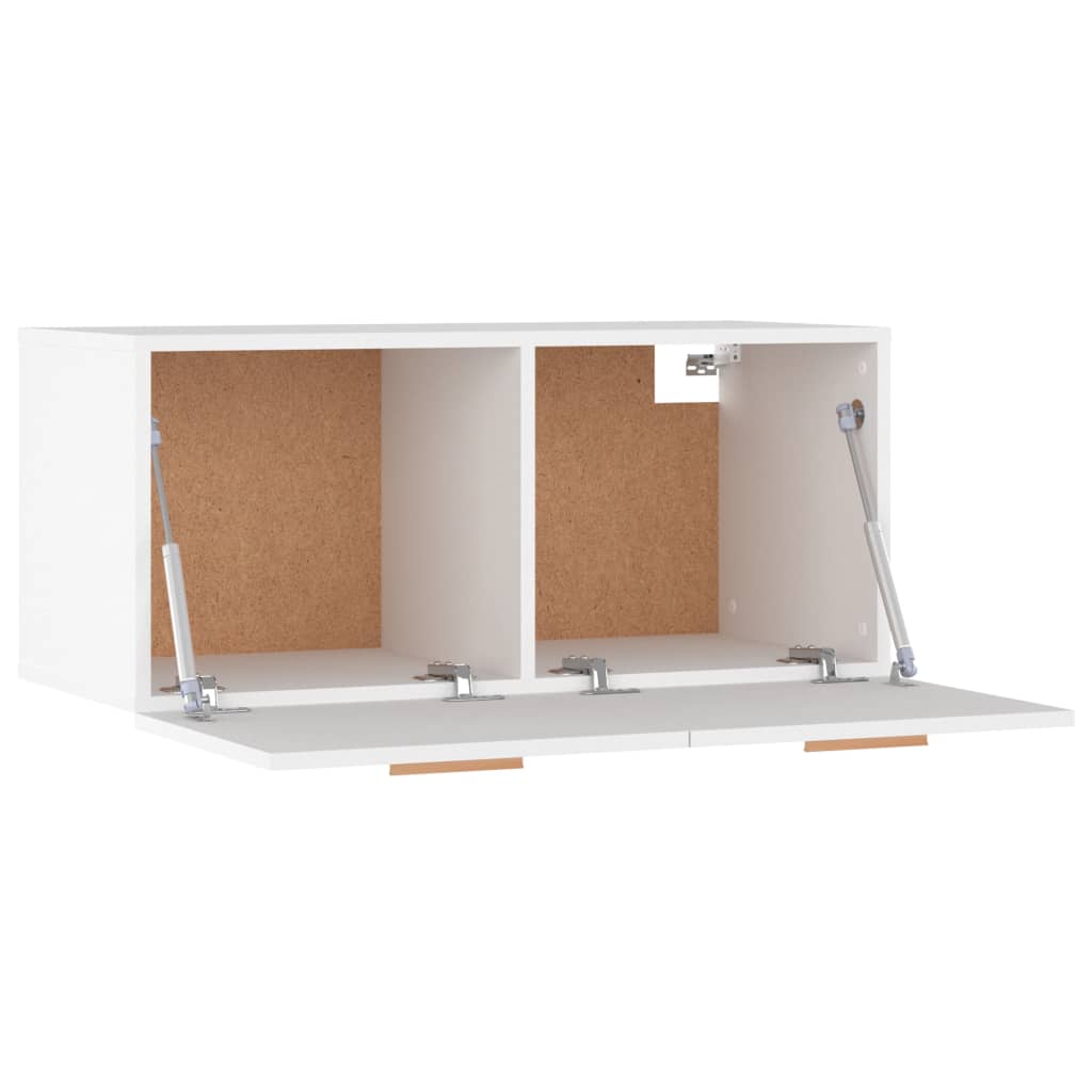 vidaXL Szafka wisząca, biała, 80x35x36,5 cm, materiał drewnopochodny