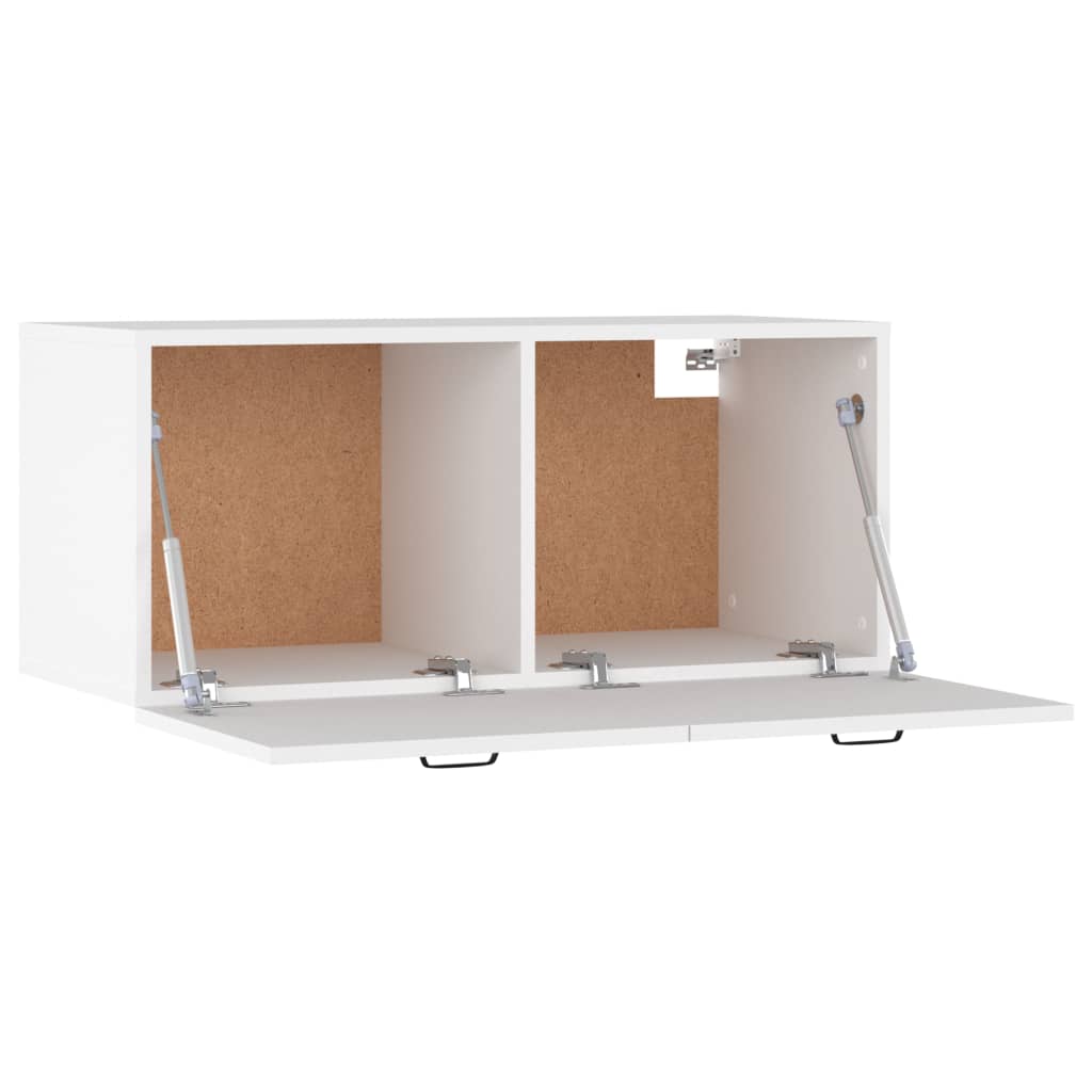 vidaXL Szafka wisząca, biała, 80x35x36,5 cm, materiał drewnopochodny