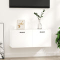 vidaXL Szafka wisząca, biała, 80x35x36,5 cm, materiał drewnopochodny