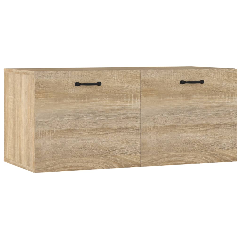vidaXL Szafka wisząca, dąb sonoma, 80x35x36,5, materiał drewnopochodny