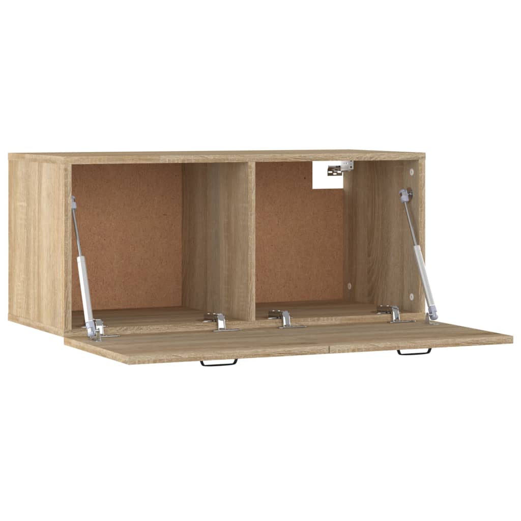 vidaXL Szafka wisząca, dąb sonoma, 80x35x36,5, materiał drewnopochodny